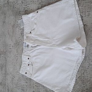Zara white denim shorts size 8